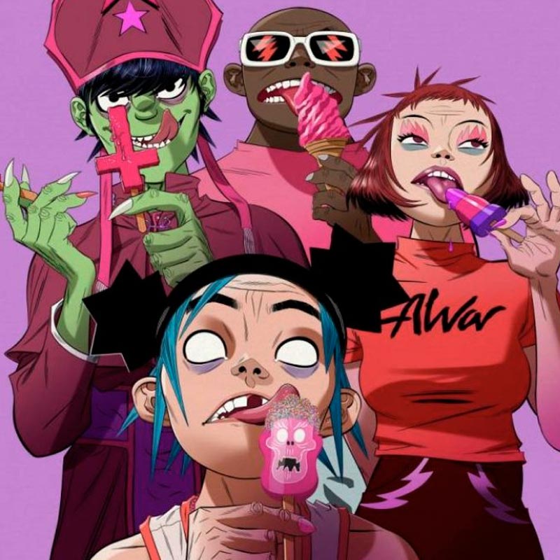 Gorillaz anuncia nuevo álbum que incluye colaboración con Bad Bunny
