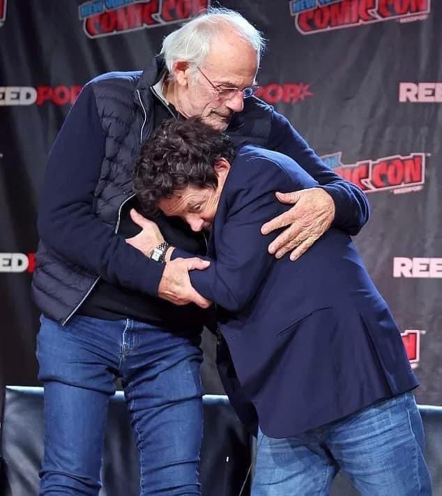 Marty Mcfly y el Doc se reencuentran