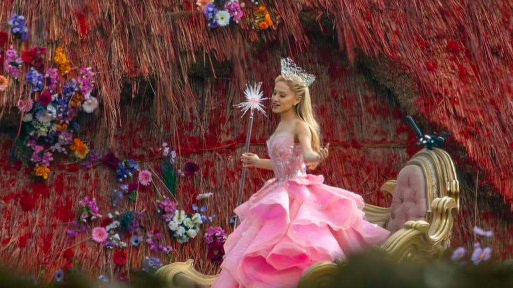 Primer vistazo de Ariana Grande como Glinda, la bruja buena