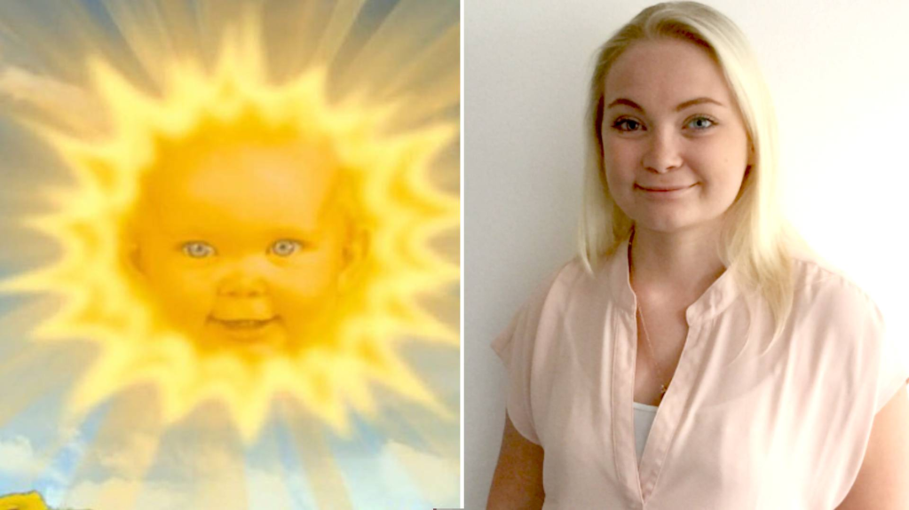 La bebé sol de los Teletubbies va a tener un bebé