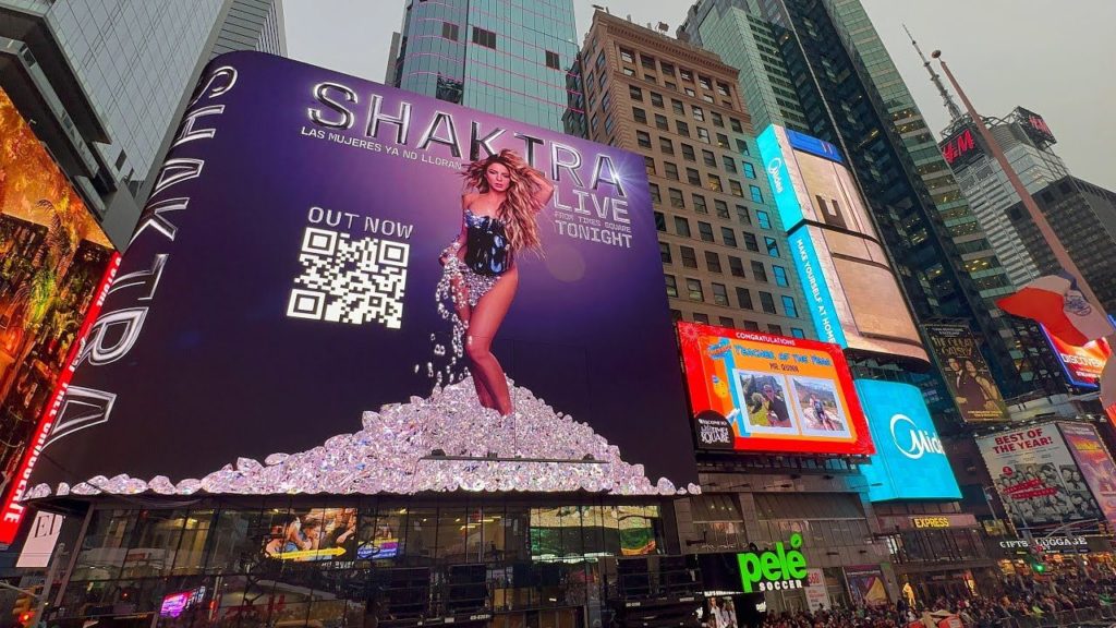 Shakira devoró en Times Square
